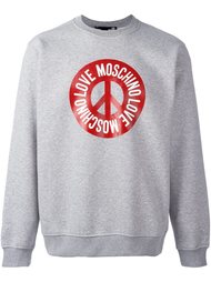 logo print sweatshirt Love Moschino
