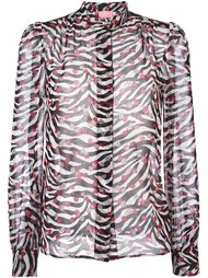 zebra concealed fastening shirt Giamba