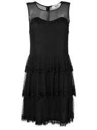 embellished layered dress Blugirl