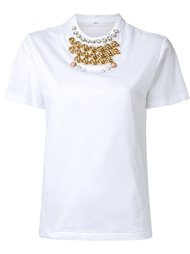 футболка с декорированной горловиной Toga