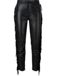 cropped leather trousers  Jeremy Scott