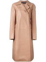 double breasted lambskin coat Rochas