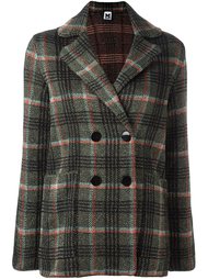 plaid double-breasted blazer M Missoni