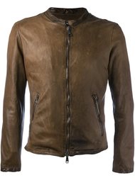 zipped leather jacket  Giorgio Brato
