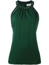 crystal embellished sleeveless blouse Michael Michael Kors