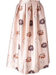 floral print full skirt Rochas