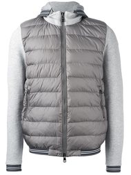 padded front zip-up hoodie Moncler
