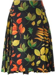 leaf print a-line skirt Arthur Arbesser
