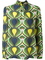 ruffled high neck blouse M Missoni