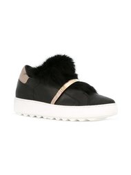 faux fur applique sneakers Philippe Model