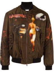 freedom print paneled bomber jacket Givenchy