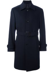 belted single breasted coat Ermenegildo Zegna
