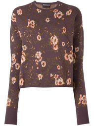 floral intarsia jumper Rochas