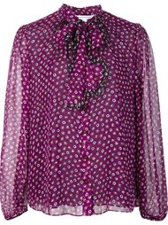 printed tie neck blouse  Diane Von Furstenberg