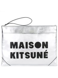 клатч с логотипом Maison Kitsuné