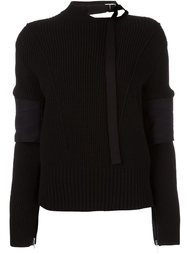 buckle collar jumper Sacai