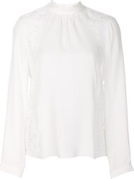 lace inserts blouse  Rebecca Taylor