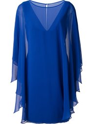 cape effect dress Halston Heritage