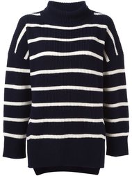 striped turtle neck sweater Sea