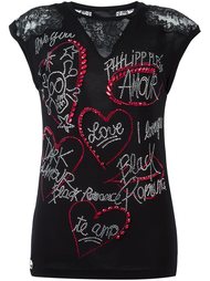 футболка 'Live Love Life' Philipp Plein