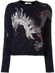джемпер с вышивкой 'Dragon' Valentino