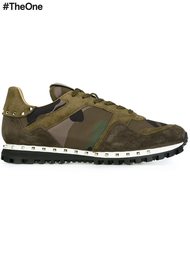 камуфляжные кроссовки 'Rockstud'  Valentino