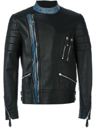 байкерская куртка с контрастными деталями Philipp Plein