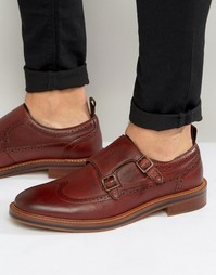 Aldo Horevia Leather Brogue Monk shoes - Коричневый
