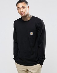 Лонгслив с карманом Carhartt WIP - Черный