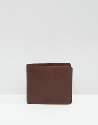 Кожаный бумажник шоколадного цвета Jack Wills - Коричневый