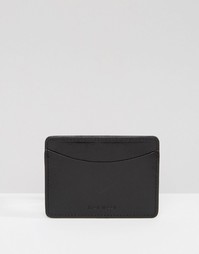 Черный кожаный футляр для пластиковых карт Jack Wills - Черный