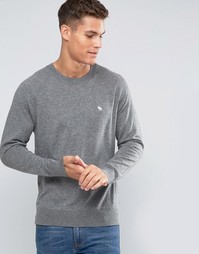 Зеленый джемпер с логотипом и круглым вырезом Abercrombie &amp; Fitch - Бежевый