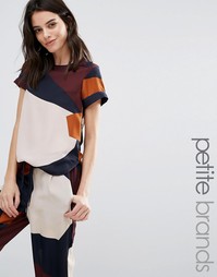 Футболка в стиле колор блок Vero Moda Petite - Мульти