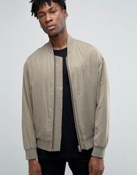 Серая куртка-пилот цвета хаки ASOS - Зеленый