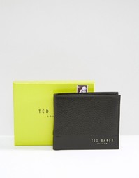 Бумажник из разных видов кожи Ted Baker - Черный