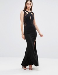 Платье макси с вырезами TFNC - Черный