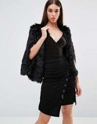 Кейп из искусственного меха TFNC - Черный