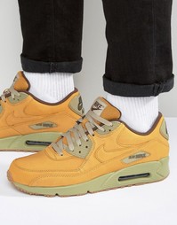 Светло-коричневые кроссовки Nike Air Max 90 Winterized Premium 683282-700 - Рыжий