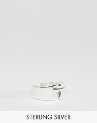 Серебряное кольцо с крестом ASOS - Серебряный