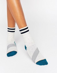 Носки в полоску с подвернутыми манжетами Stance - Белый