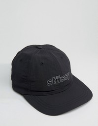 Бейсболка со светоотражающим логотипом Stussy - Черный