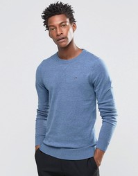 Синий джемпер с логотипом-флажком Hilfiger Denim - Синий