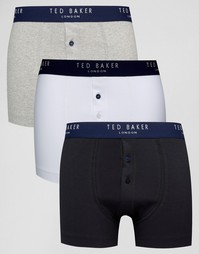 3 боксеров-брифов с ширинкой на пуговице Ted Baker - Мульти