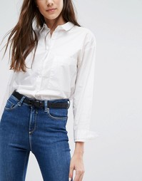 Кожаный ремень Jack Wills - Черный