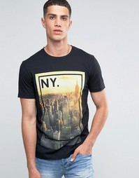 Футболка с графическим принтом Celio - Черный