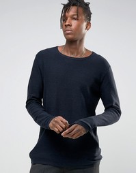 Джемпер из 100% хлопка Selected - Синий