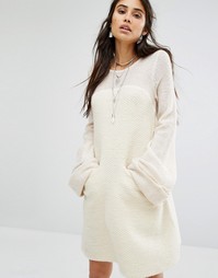Белое платье Free People Rabbit - Белый