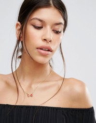 Ожерелье с подвеской в виде бантика Ted Baker Edda - Золотой