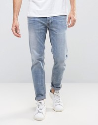 Зауженные выбеленные джинсы Burton Menswear - Синий