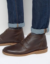 Кожаные утепленные ботинки Selected Homme New Royce - Черный
